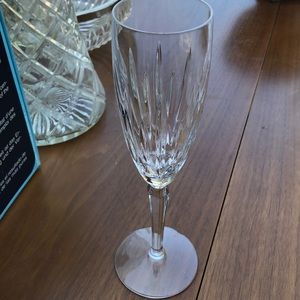 Cut glass champagne flute